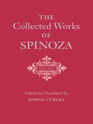 cover image of The Collected Works of Spinoza, Volume 1